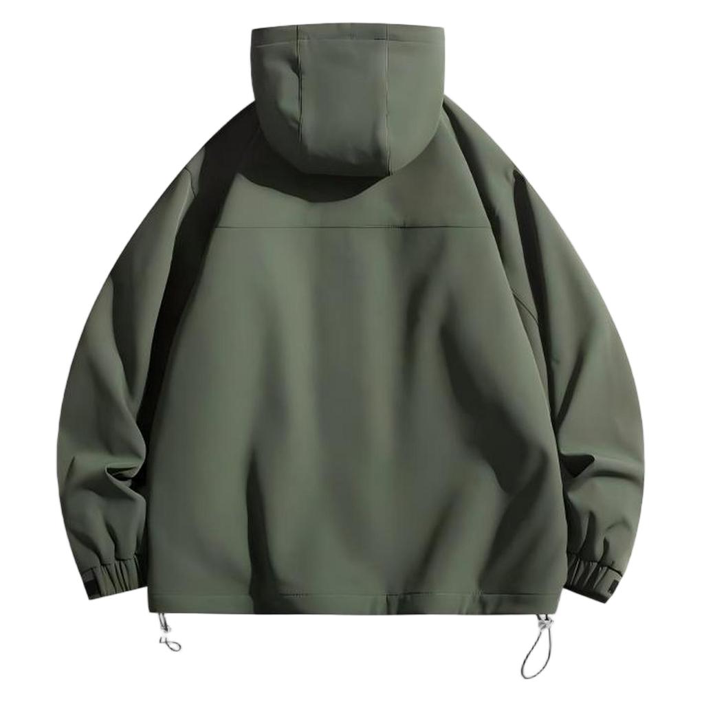 Мужские ветрозащитные и непромокаемые уличные комбинезоны, свободные повседневные куртки с капюшоном, модные