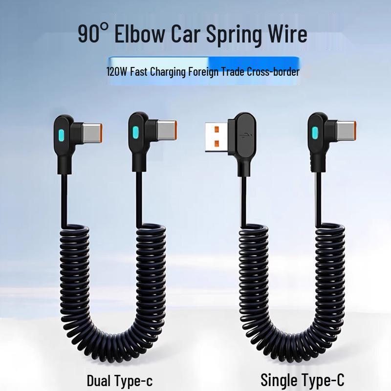 Светящийся Type-C кабель Super Fast Charging 120 Вт, Совместим с устройствами Apple, Huawei, Xiaomi 6A