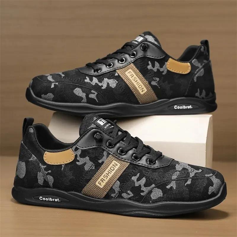 Модная мужская обувь SYTK Spring, мужская обувь для строительства, работы, отдыха, нескользящая тканевая обувь с камуфляжным принтом One Step