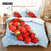 Комплект постельного белья Summer Fruit Queen, комплект постельного белья с цифровой печатью, комплект постельного белья King Size, комплект постельного белья