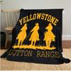 Yellowstone Dutton Ranch Plush Blanket Soft Comfortable All Seasons blanket Sofa Office Naps blanket Outdoor Travel throw Perfect Gift