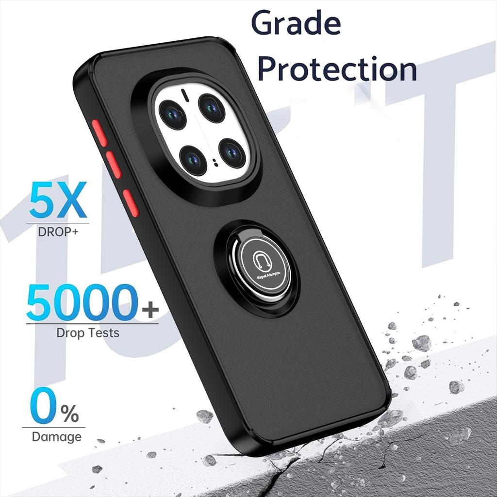 Матовый магнитный чехол-броня для Huawei Honor Magic 7 Pro с кольцом-держателем, чехлы для телефона Magic7Pro, накладка