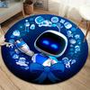 Круглый ковер ASTRO BOT, Ковер для гостиной, спальни, дивана, игровой комнаты, Декор, Нескользящий коврик для пола