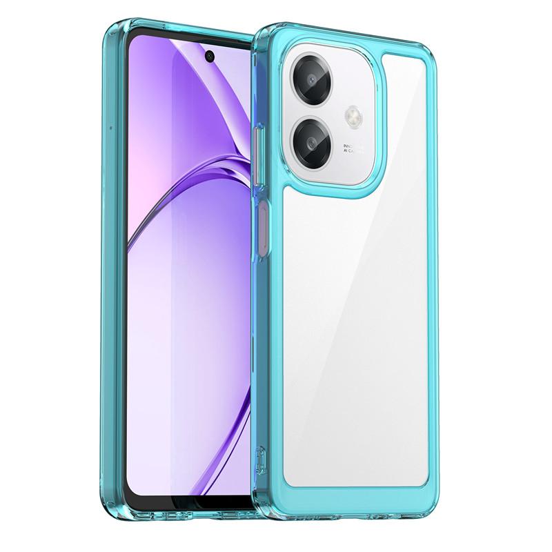 For OPPO A60 5G Case For OPPO A60 5G Cover Funda Clear PC + TPU Silicone Shockproof Protective Phone Back Cover For OPPO A60 5G