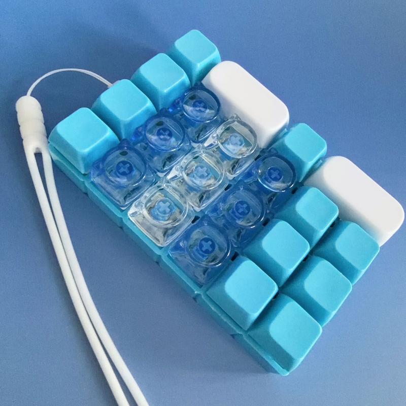 Брелок-кнопка Fidget Toy Мини-клавиатура Снятие стресса Сенсорная игрушка для детей Наполнители для подарочных пакетов Подарок