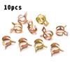 10pcs/set 6mm-26mm Car Fuel Line Hose Tubing Water Pipe Air Tube Spring Clips Clamps for Motorcycle Scooter Vehicle ATV Go Kart