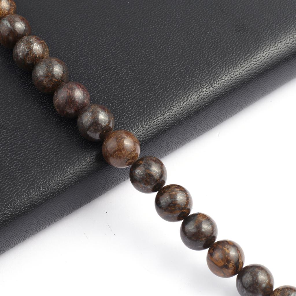 Isoaltion бусины из натурального камня бронзово-серые круглые бусины для изготовления ювелирных изделий DIY ожерелье серьги браслет аксессуар