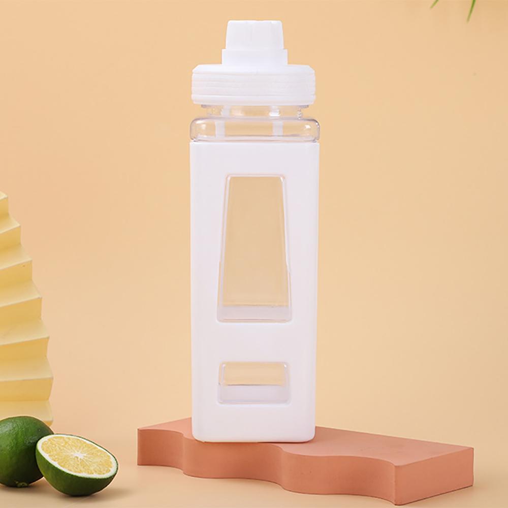 700ml Kawaii Water Bottle for Girls,Cute Kids Water Bottles with Straw 3D Sticker Drinking Bottle Portable Leak Proof Water Jug