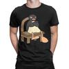 Мужская и женская футболка с принтом Angry Pingu, футболка из 100% хлопка, футболки, одежда