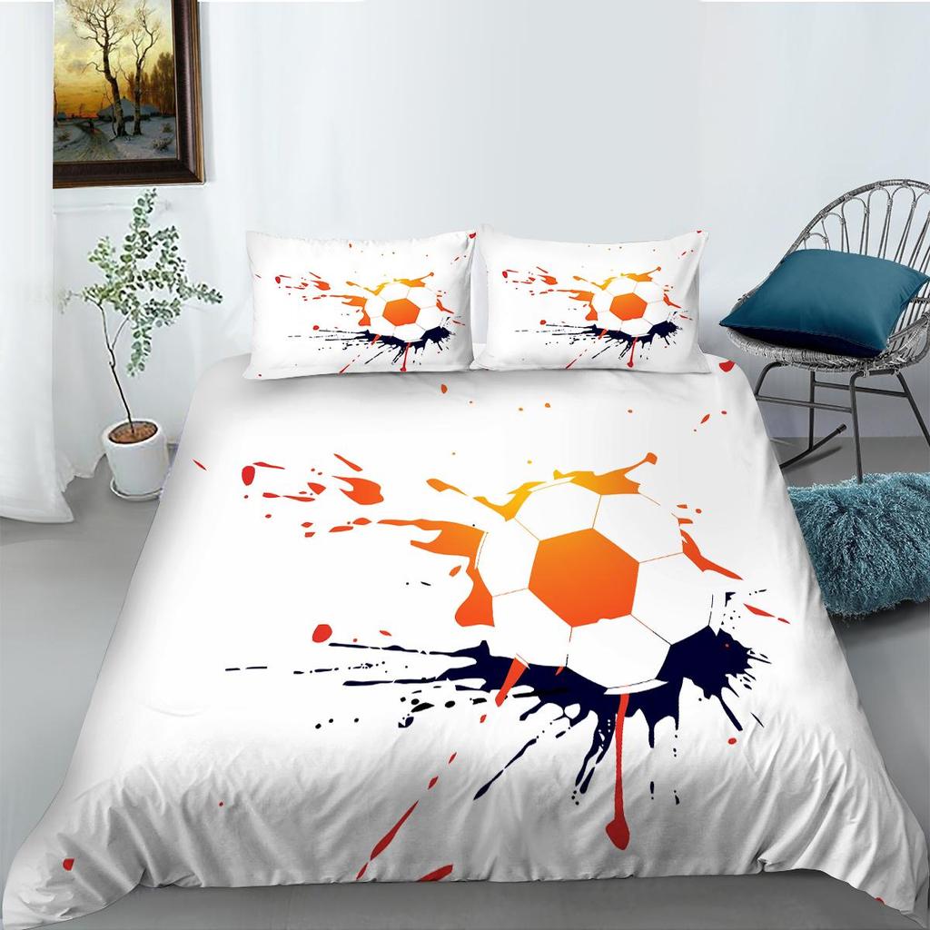 Комплект постельного белья на спортивную тематику, футбольные и другие спортивные серии, пуховые пододеяльники и наволочки с принтом, полноразмерное украшение для дома в Австралии, ЕС, США и Германии.