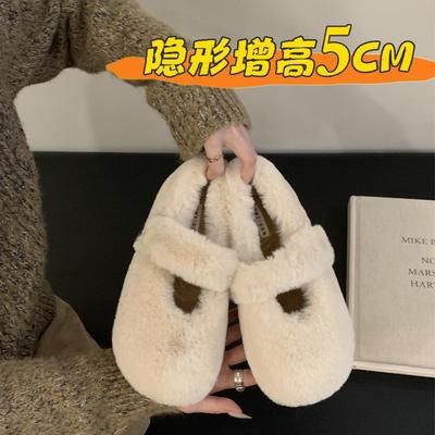 Фан Гуй~ Французский балет нежный пэчворк сумка голова полутапочки верхняя одежда 2025 новый внутренний рост одинарная обувь женщины