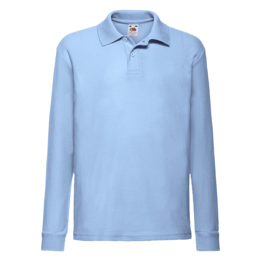Fruit of the Loom Childrens/Kids Long-Sleeved Polo Shirt