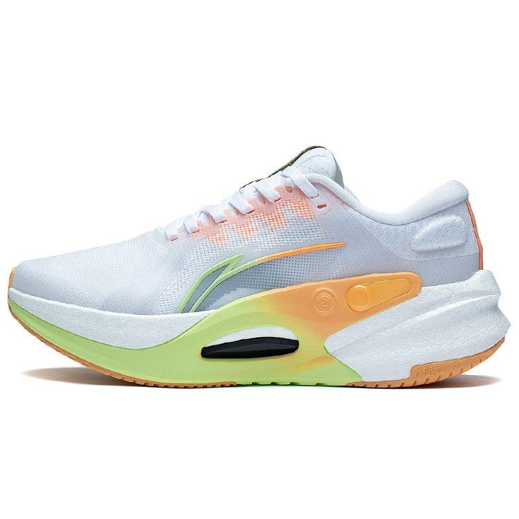Li Ning Furious Rider 7.0 Беговые кроссовки Женские Низкие Стандартные Белый/Флуоресцентный Ледяной Желтый ARZT004-5