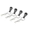 4Pcs RC Body Clip Pin Stainless Steel R Shape Universal for 18 110 Remote Control Car Black