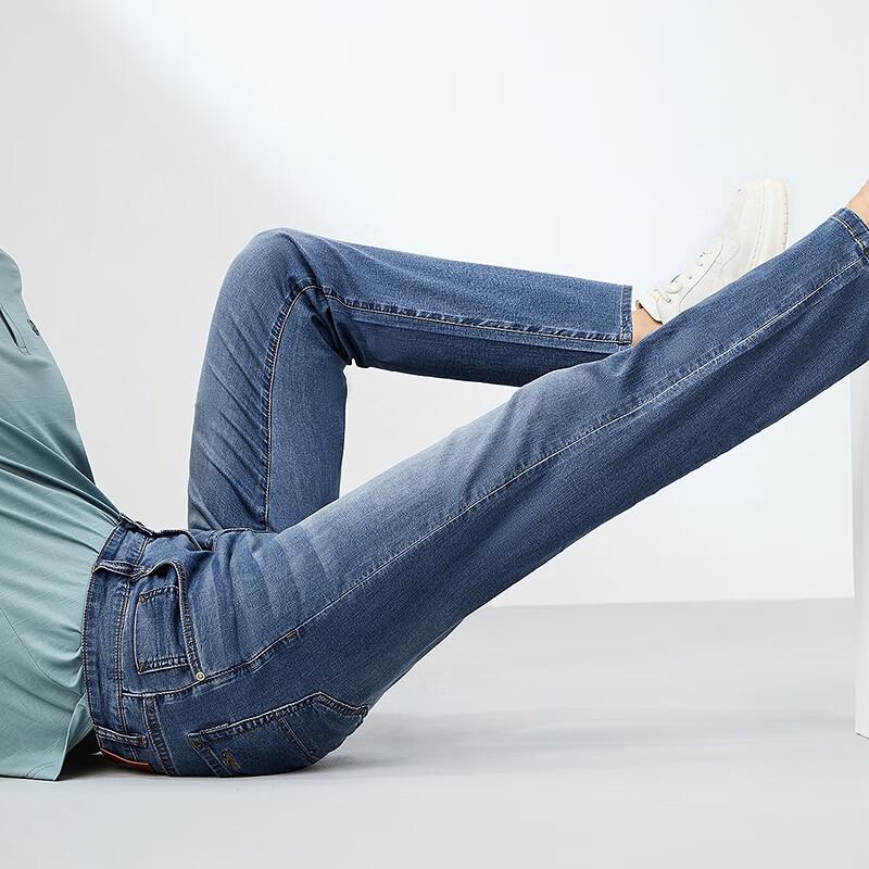 Джинсы мужские укороченные из стираного денима, смесь лиоцелла, Seven Brand