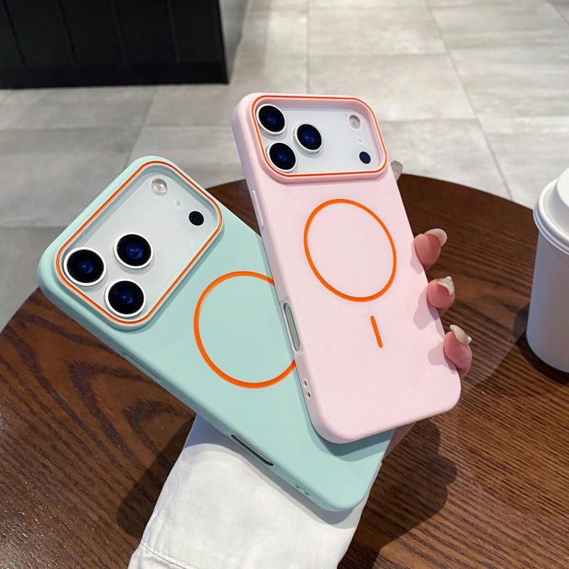 Магнитный чехол из ТПУ для телефона iPhone 17 Pro Max 16E Air с матовым покрытием, мягкий на ощупь, ударопрочный