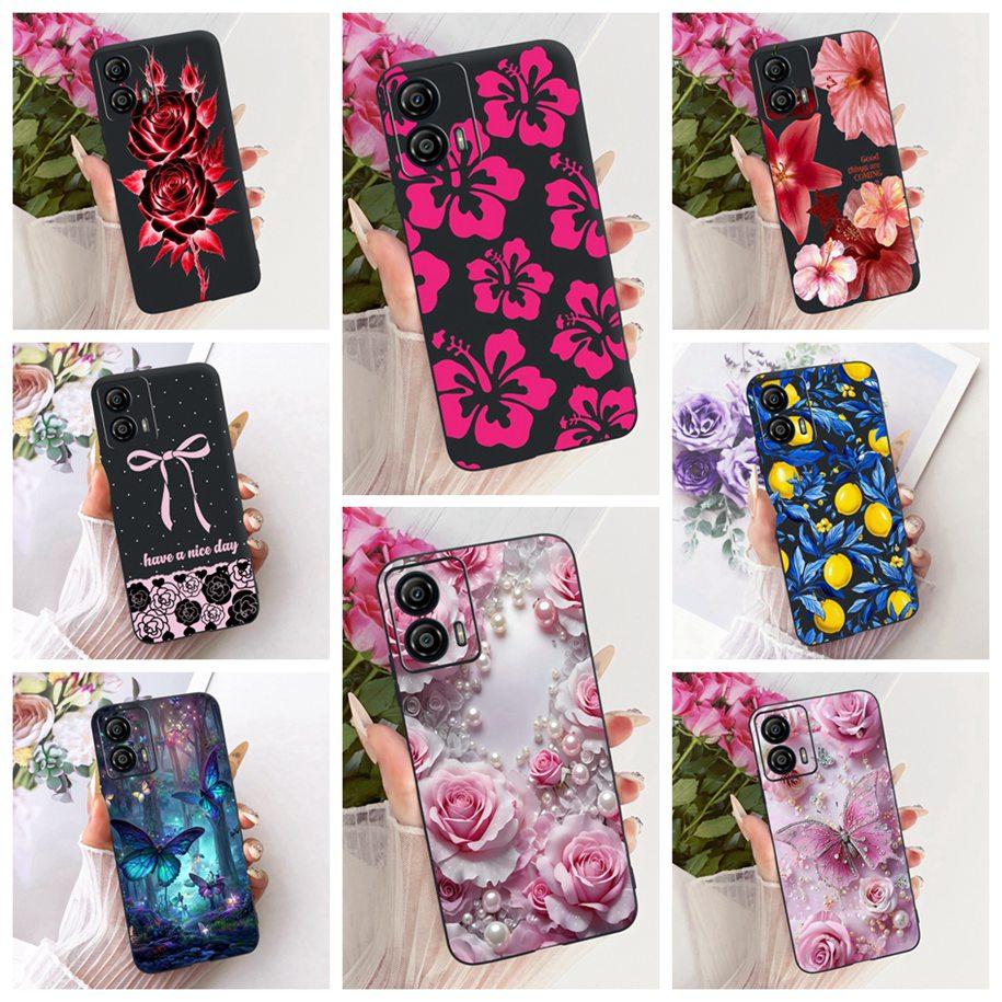 For Motorola Moto G53 5G Case XT2335-2 New Stylish Butterfly Flower Fundas Soft Silicone Phone Cover For Moto G13 G23 G73 Bumper
