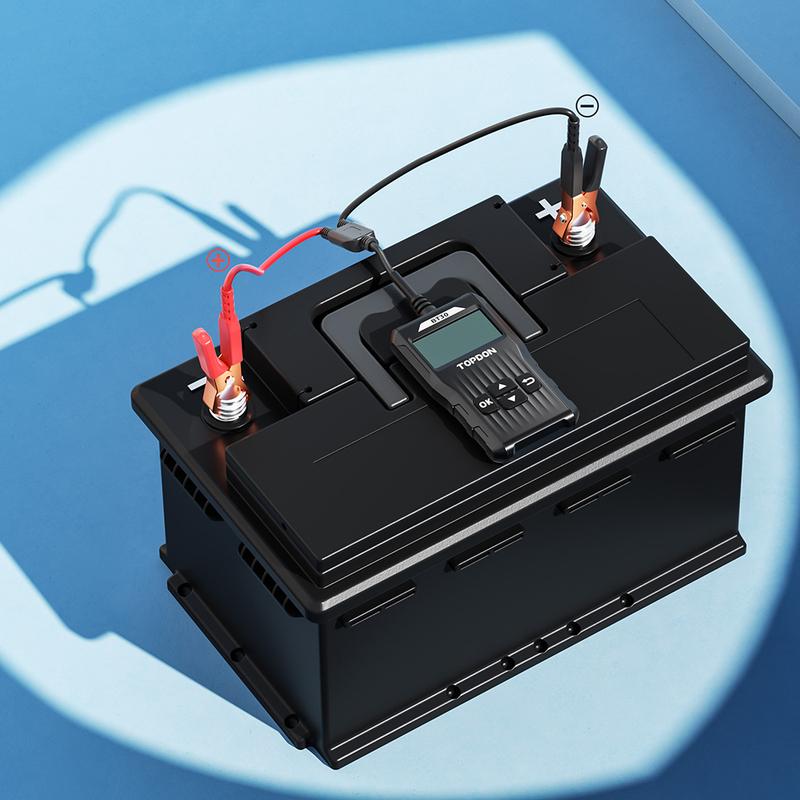 TOPDON BT30 BT50 12V Car Battery Tester Digital Automotive Diagnostic Analyzer Vehicle Cranking Charging Scanner Too
