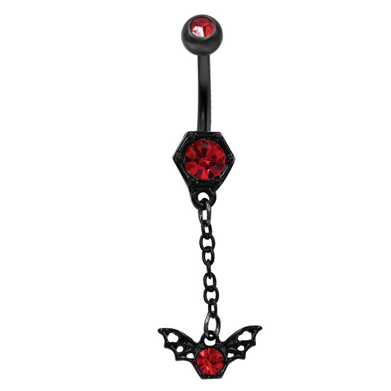 Кольца для пирсинга пупка в стиле готики-панка, летучей мыши и бабочки, для женщин и девочек, на Хэллоуин, украшения для тела, аксессуары, подарок