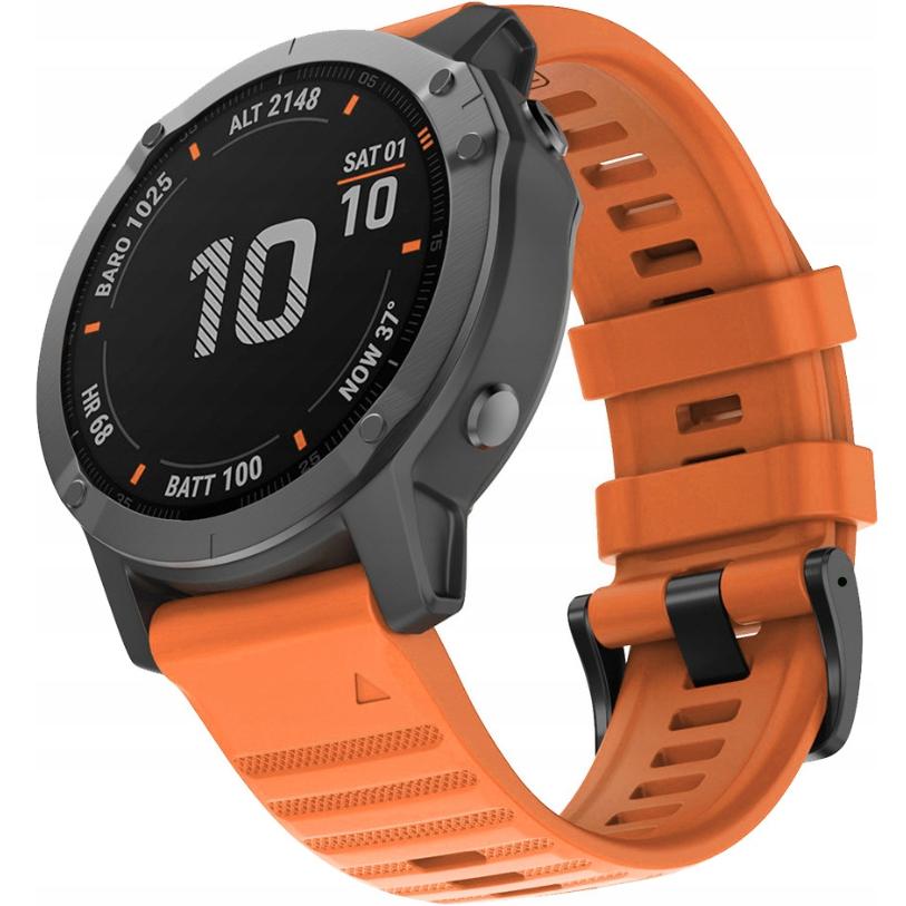 QuickFit Silicone Strap 22mm for Garmin, Orange