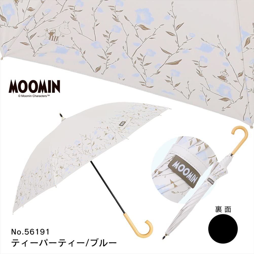 Зонтик Ogawa Moomin для защиты от ультрафиолетового тепла для солнечной или дождливой воды, подарок 56191 для женщин, 99,9% защиты, экранирующий, синий, дни, отталкивающий, подарок,