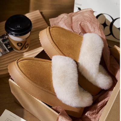 Зимние пушистые меховые тапочки женские зимние тапочки из плюша удобные домашние тапочки с плюшевой подкладкой нескользящие домашние пушистые меховые тапочки