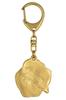 Neapolitan Mastiff, Mastino Napoletano - Gilded key ring with dog, handbag decoration, luxury accessory by Art-Dog brand