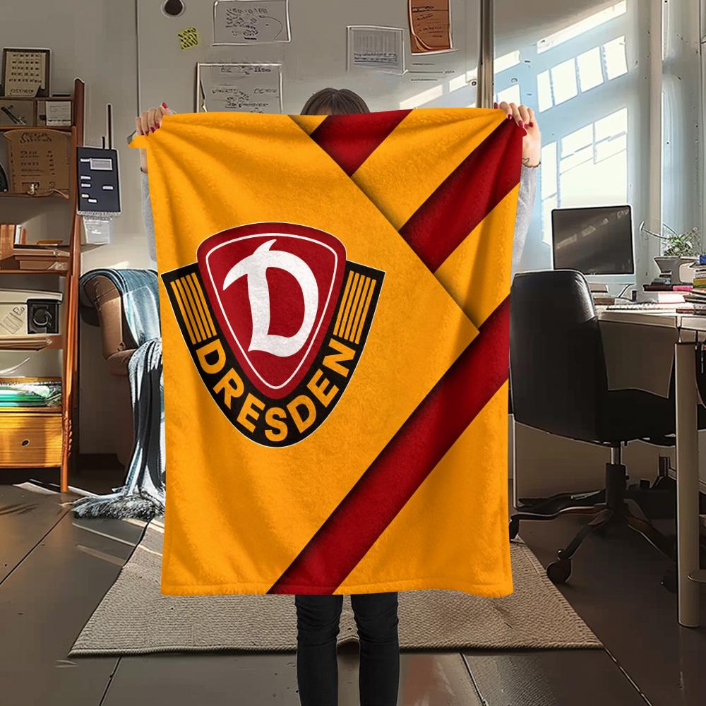 Фланелевое одеяло с принтом Dynamo Dresden, Высококачественное, Удобное для всех сезонов, Декор для дома, Тепло и уют