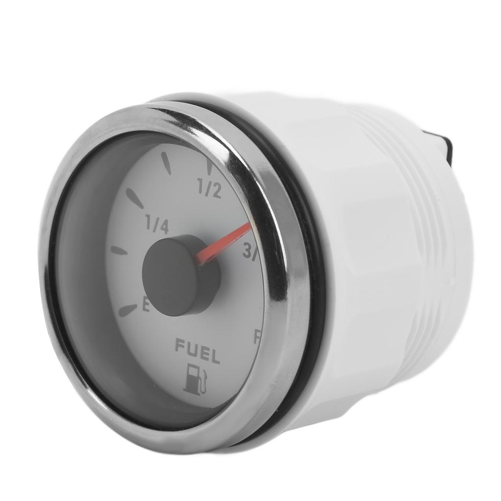 52MM Fuel Level Gauge 0‑190 Ohm Fuel Tank Meter with 7 Color Backlight for Car Boat RV Yacht
