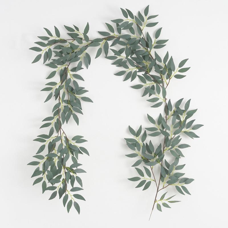 Wedding Background Vine With Eucalyptus Leaves For Photography And Home Decor 172cm