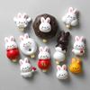 Bunny Magnetic Fridge Sticker Creative DIY Resin Cartoon Cute Personality Design 3D Home Decorations Ornaments Various Styles