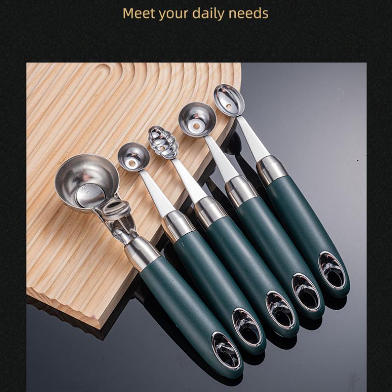 HANYANG New Ice Scoop Bottle Opener Ice Cream Scoop Fruit Scoop Ball Scoop Kitchen Peeler Whisk