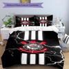 Sport Club Football Crest Printed Pattern Duvet Cover Set – includes 1 duvet cover and 2 matching pillowcases Bedroom decor Christmas gifts