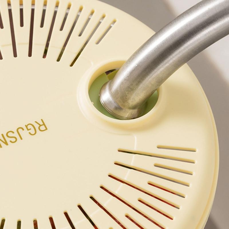 Multifunctional 2 In 1 Plastic Fruit Washing Bowl with Strainer and Integrated Drain Tray for Efficient Kitchen Use