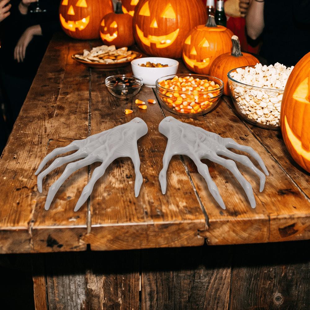 Lightweight Skeleton Hand Realistic Size Scary Props Plastic Hand Ornament Haunted House
