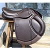 Leather Jumping/Close Contact, Double Flap Changeable Gullets Saddle, Size 17", 17.5",18"