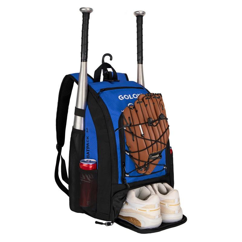GOLONI Baseball Backpack Teens Adults Unisex Outdoor Sports Bag Lightweight Oxford Fabric 20-35L With Air Cushion Straps