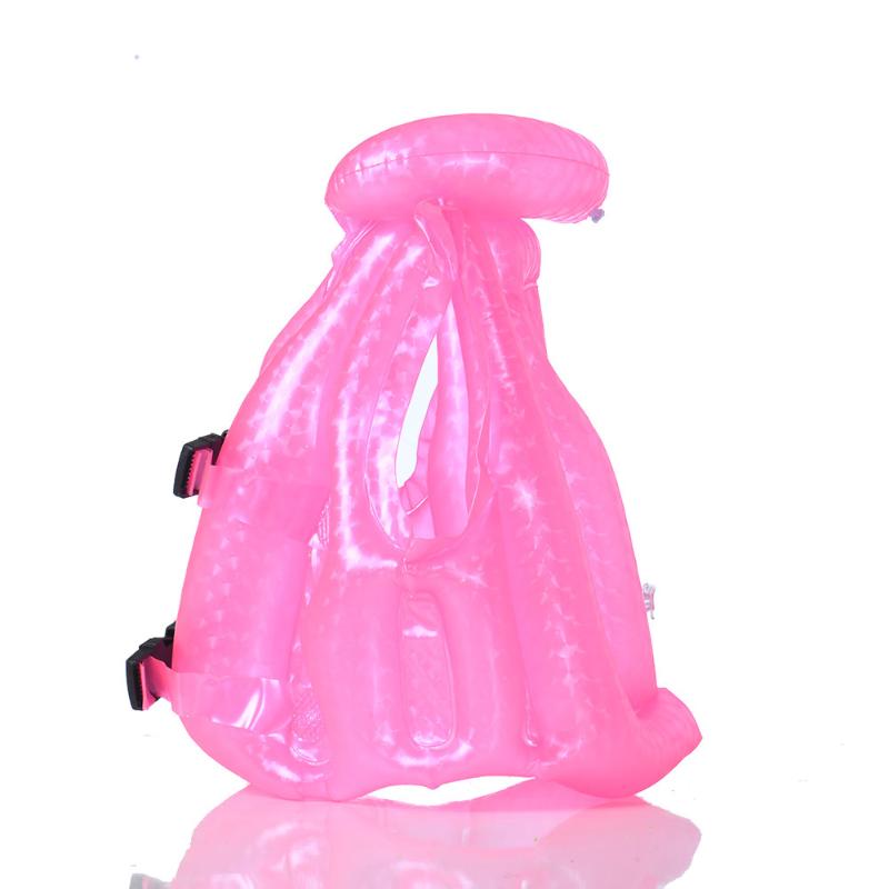 1Pcs Baby Swimming Equipment Children'S Fluorescent Inflatable Vest Life Jacket Thickened Swimming Clothes