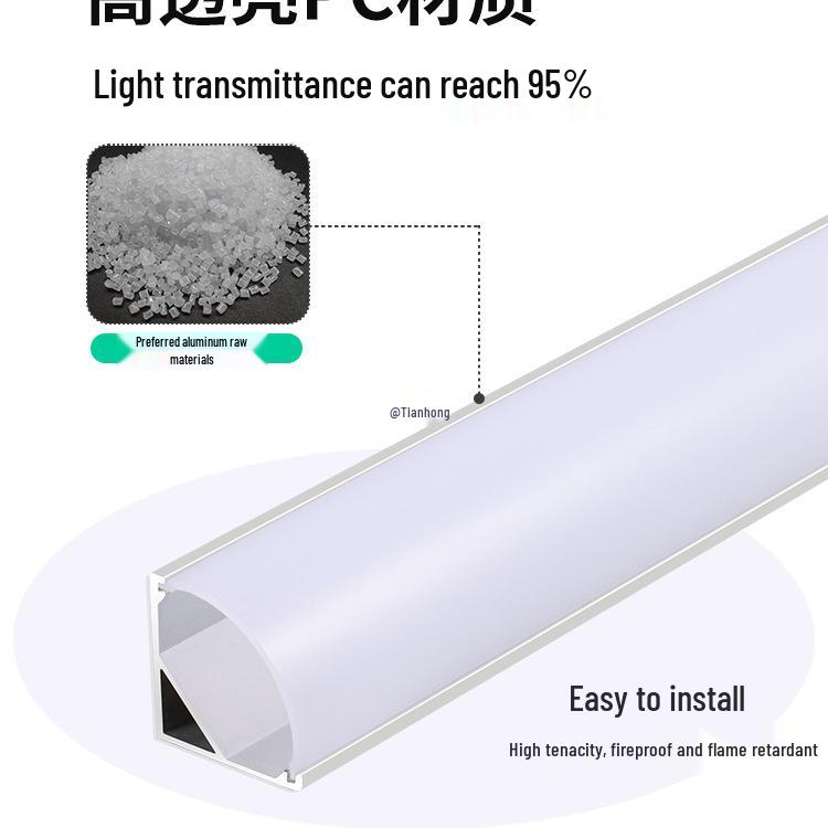 Seamless Linear Recessed LED Light Channel - Aluminum Strip Slot Design