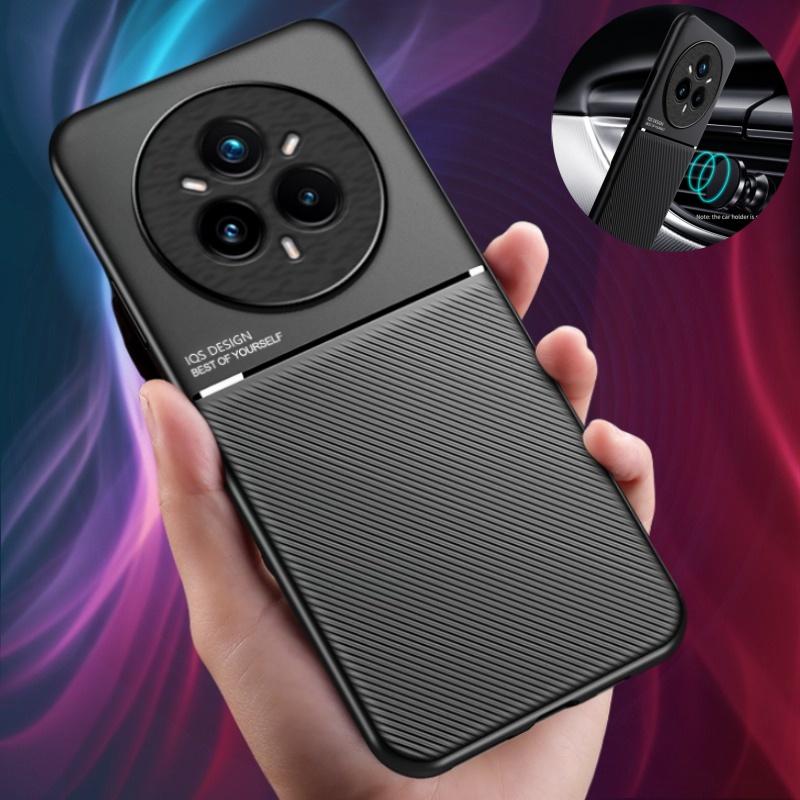 For Realme 14 Pro 5g Case Luxury Soft Leather Phone Cases for Oppo Realmi 14 Pro Plus Realme14pro+ Car Magnetic Holder Cover