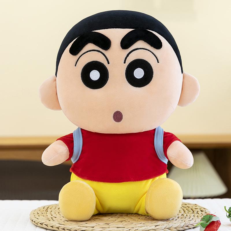 Genuine Crayon Shin-chan Plush Backpack & Pillow for Children - Doll Birthday Gift