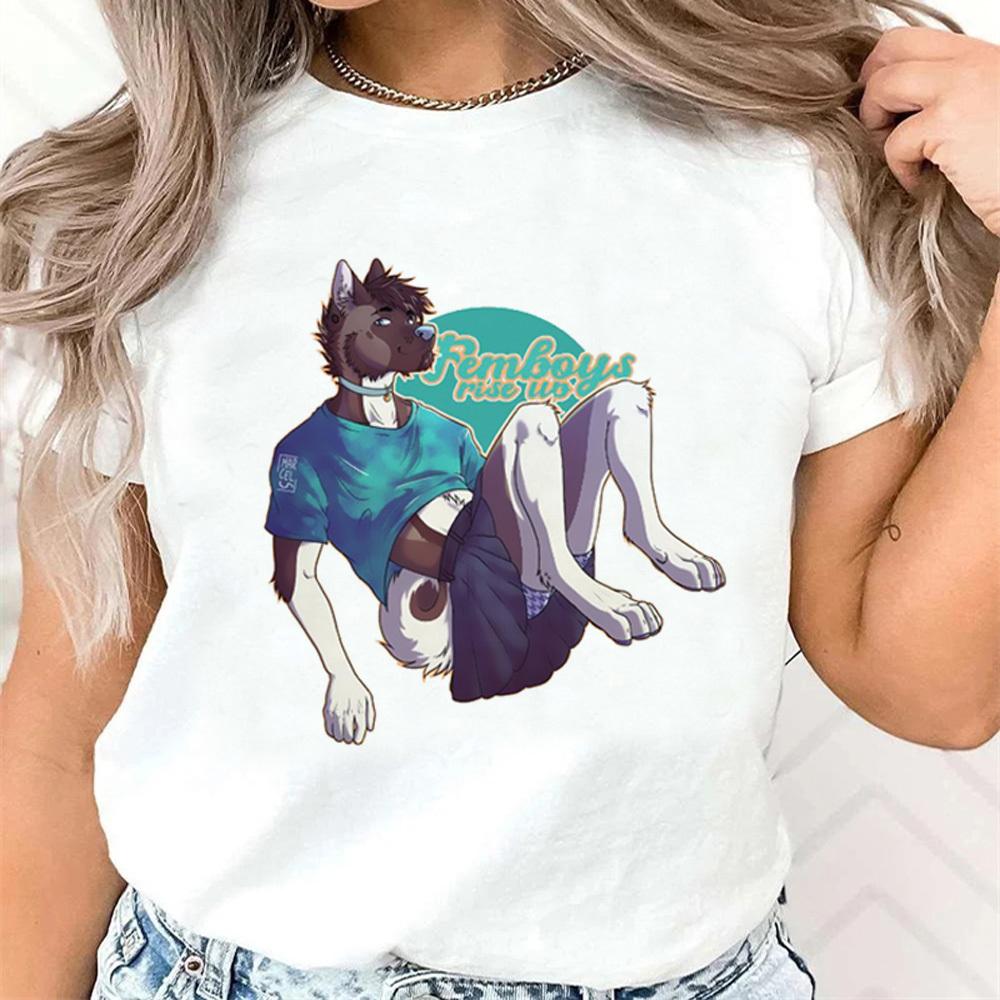 Femboy shirt female Pastel Digital Punk hip hop harajuku Classic t shirt Trendy streetwear Colorful Grunge graphic 2000s
