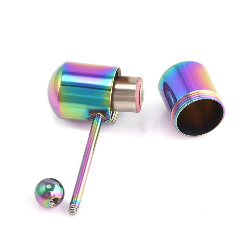 Fashion Colorful Rock Trendy Vibrating Tongue Ring Body Piercing Jewelry With 2 Batteries