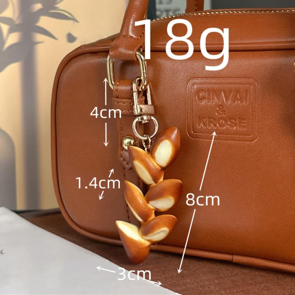 Bagel Simulated Food Key Chain Keyring Croissant Bag Accessory  Backpack Decor