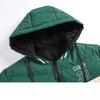 Cotton Jacket Men's Models Embroidery Color Collision Trend Loose Remove Cap Double-sided Wear Thickened Cotton Jacket Hooded Jacket