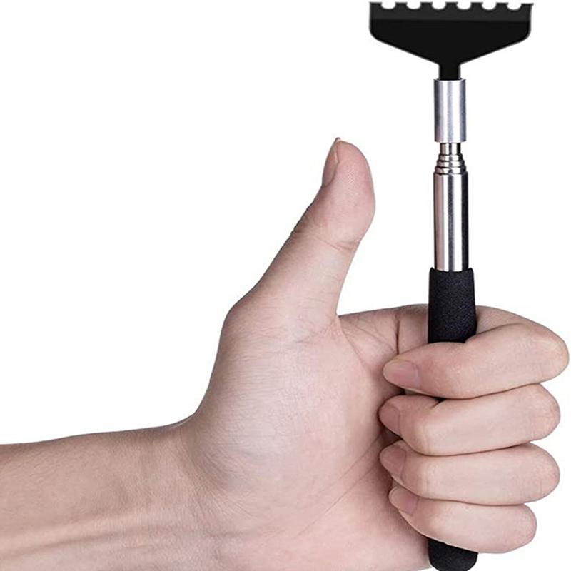 Steel Retractable Itching Rake Scratcher Telescopic Massage Tool Back Scratcher