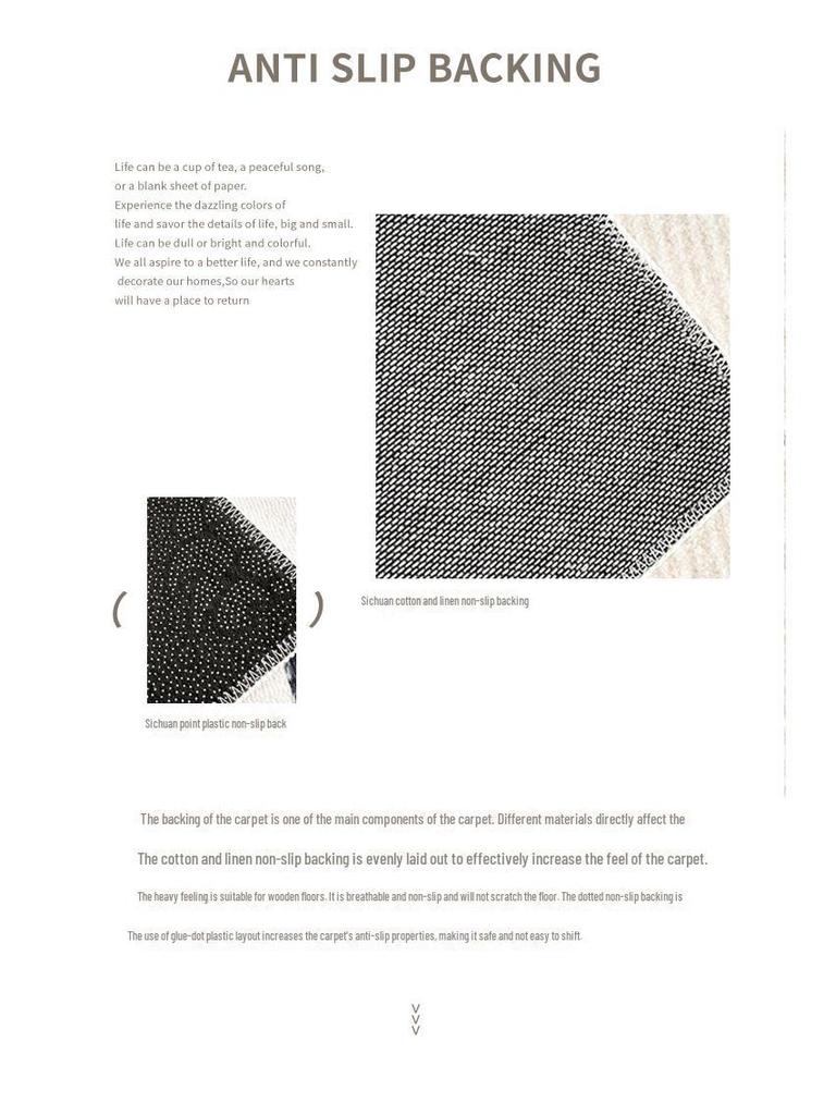 Ковер для гостиной Cream Velvet Loop - водонепроницаемый, спальня и домашний декор 2024