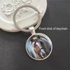 Running Stallion Pattern Round Pendant Keychain - Hot-selling Metal Charm Gift