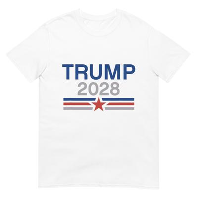 Трамп 2028 Минималистичная Ретро Патриотичная Футболка с Инаугурацией Трампа