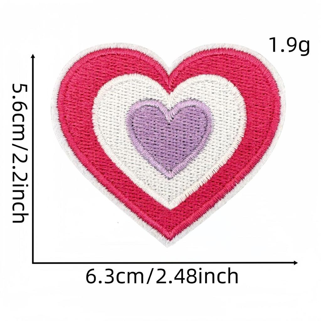 Мультяшная розовая серия вышитая нашивка бантик цветок аппликация аксессуары для одежды с термоклеем
